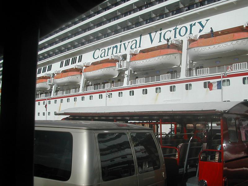 DSCN5098.JPG - Our ship, docked at St. Thomas, VI