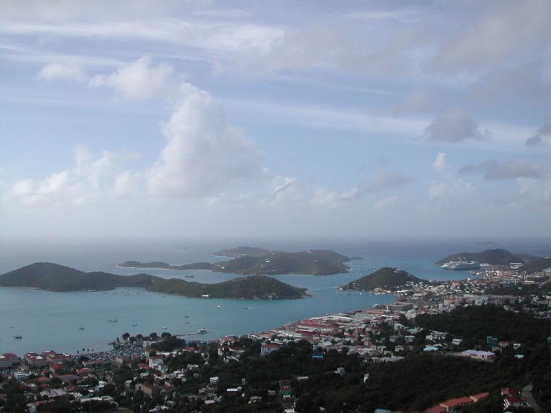 DSCN5103.JPG - Beautiful view overlooking St. Thomas, VI