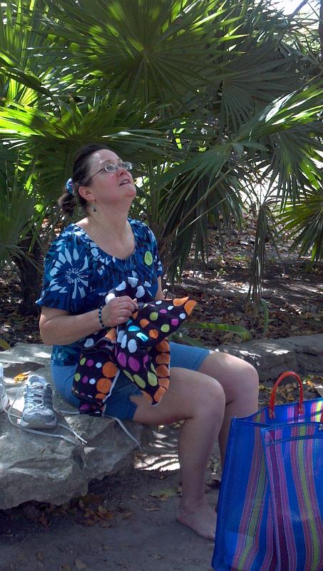 2013-01-22_12-35-40_133.jpg - Tulum - Cindy, looking at the birds