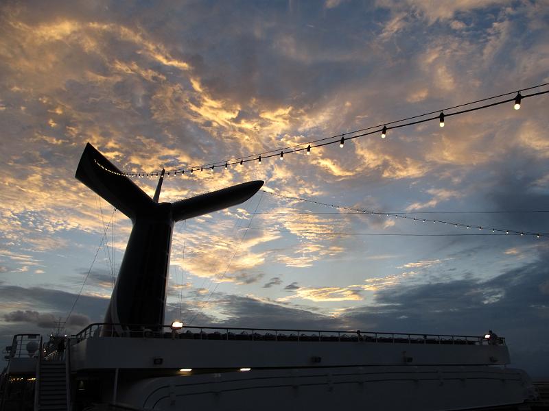 IMG_0738.JPG - Carnival Glory - evening shot of smokestack